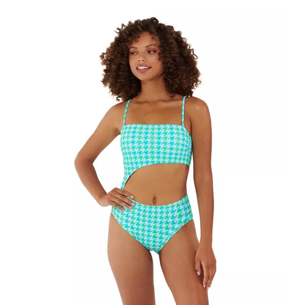 Juniors' Ninety-Nine° Bandeau Cutout One-Piece Swimsuit Size XS 0-1 New